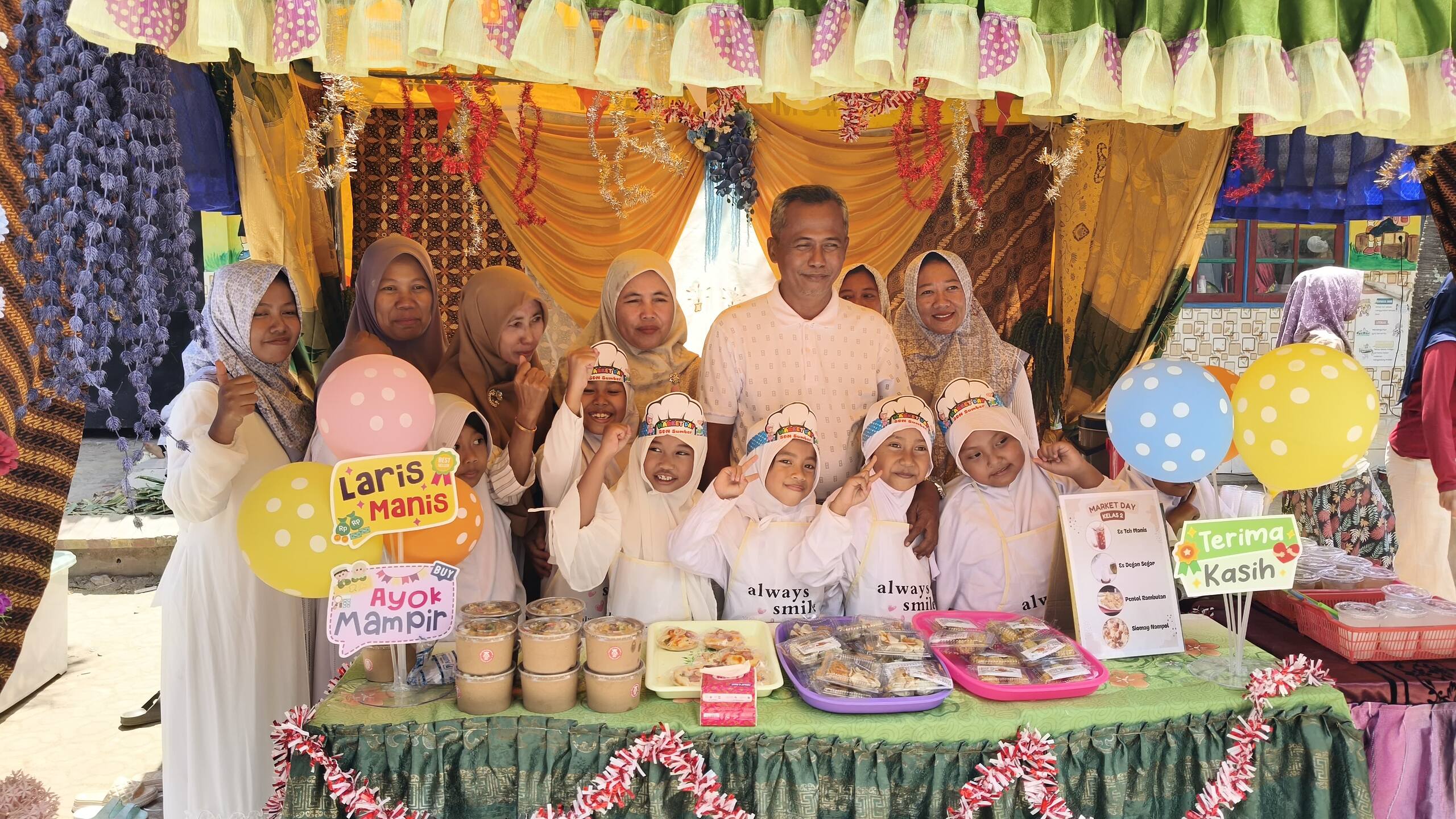 Semarak Maulid Nabi, SDN Sumberagung Gelar Bazar Libatkan Siswa dan Paguyuban