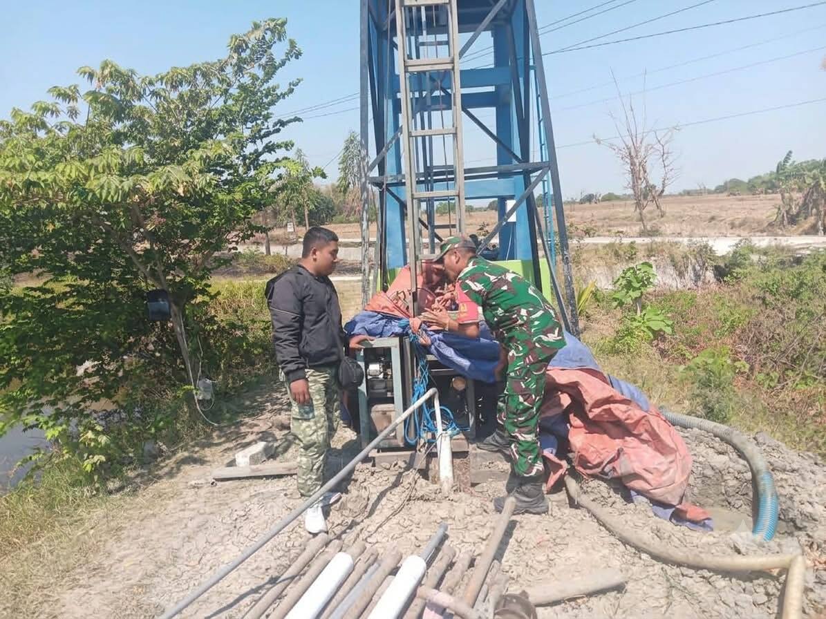 TNI Manunggal Air Tembus 58 Meter, Warga Besuki Segera Nikmati Air Bersih