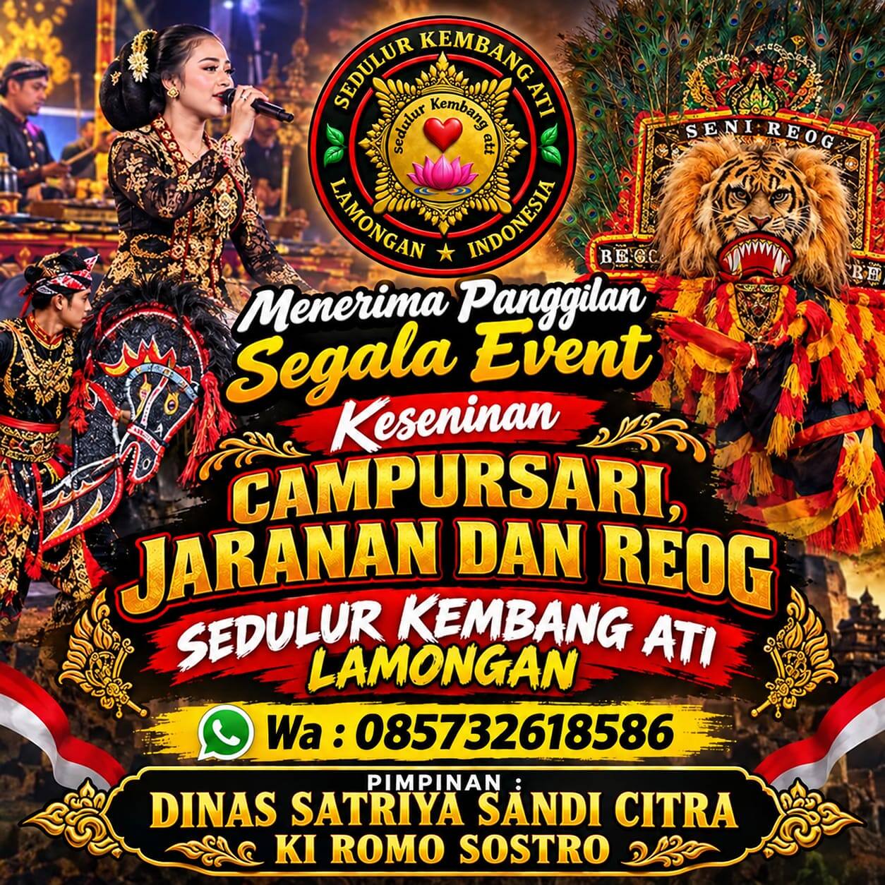Ki Romo Sostro Perkuat Pelestarian Budaya, Sedulur Kembang Ati Lamongan Usung Campursari, Jaranan, dan Reog