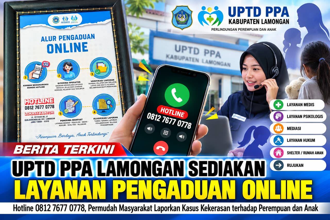 UPTD PPA Lamongan Siapkan Layanan Medis hingga Bantuan Hukum bagi Korban