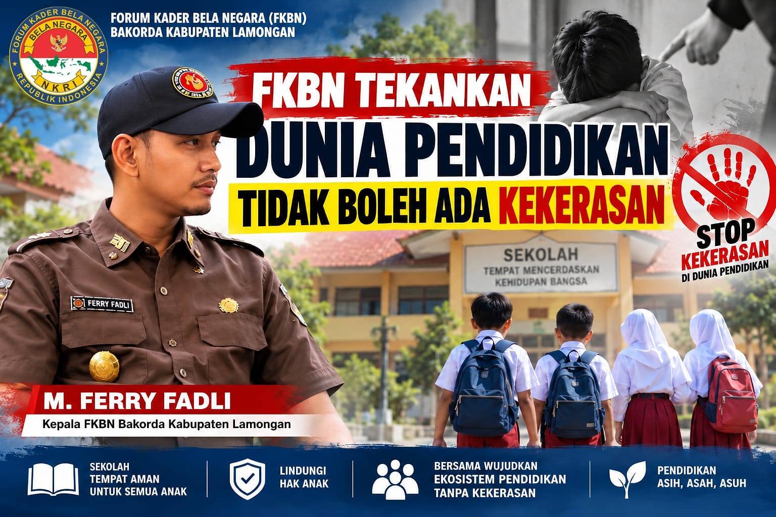 FKBN Kabupaten Lamongan Tegas: Tidak Ada Tempat bagi Kekerasan di Dunia Pendidikan