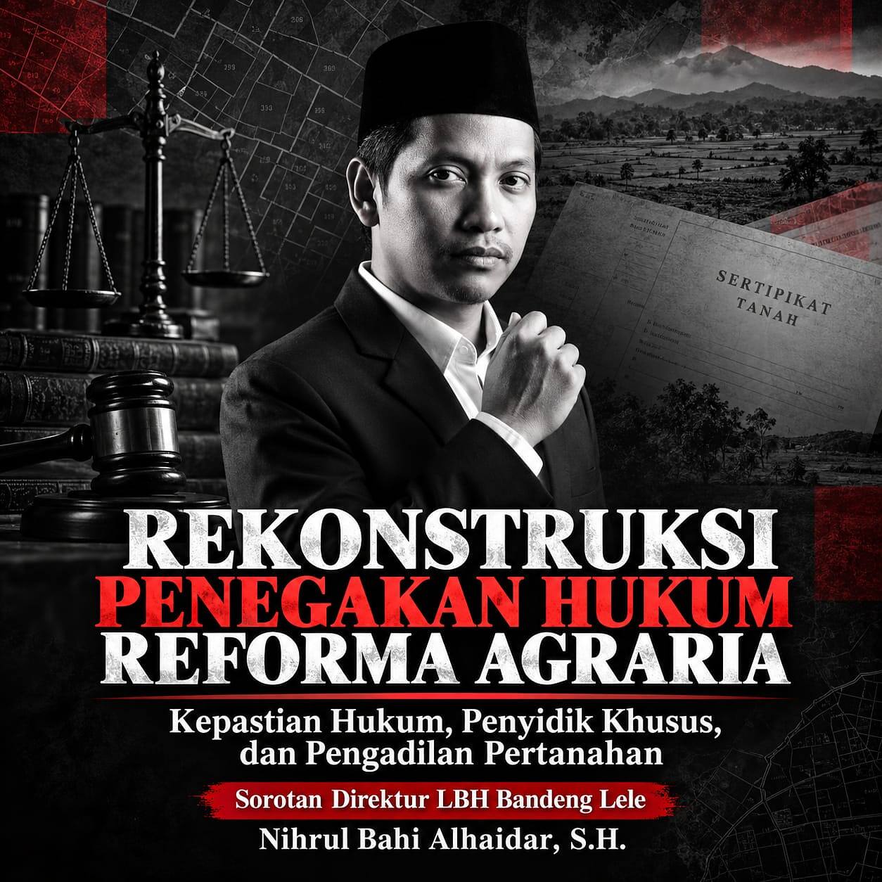 Nihrul Bahi Alhaidar: Reforma Agraria Harus Berorientasi pada Keadilan dan Perlindungan Hak Masyarakat