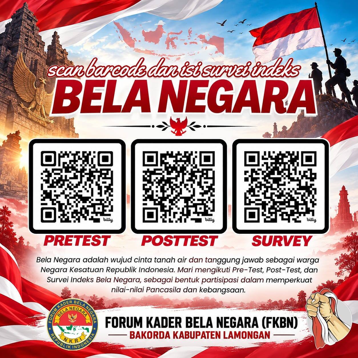 Wujudkan Semangat Bela Negara, FKBN Lamongan Serukan Partisipasi Masyarakat